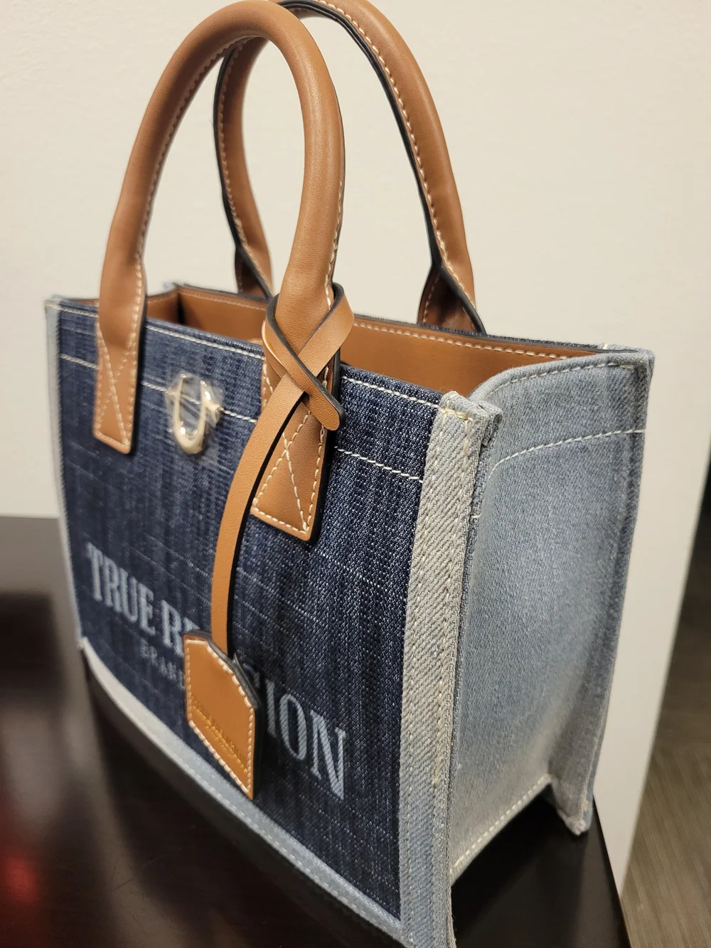 True Religion Modern Edge Denim Tote